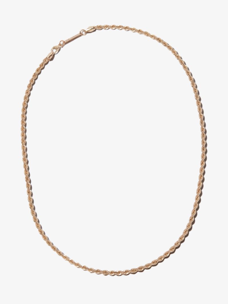 14k Yellow Gold Twist Chain Necklace