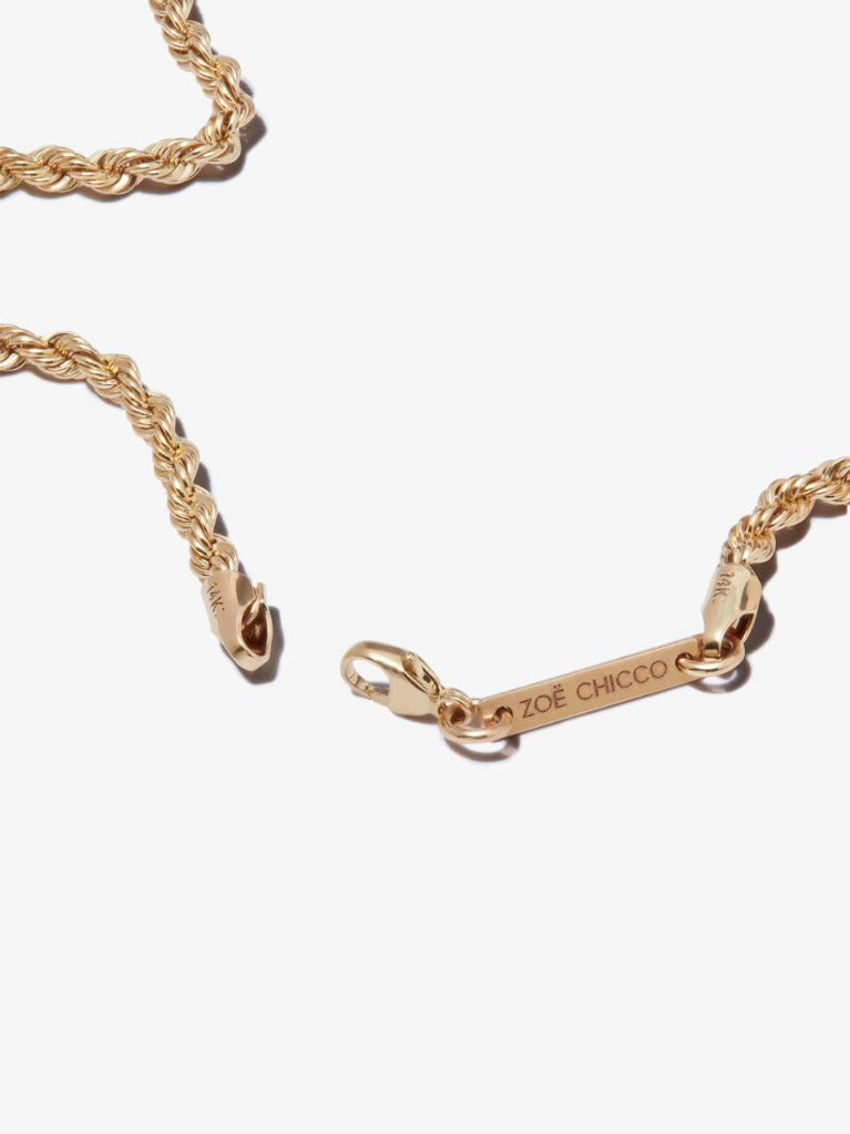 14k Yellow Gold Twist Chain Necklace