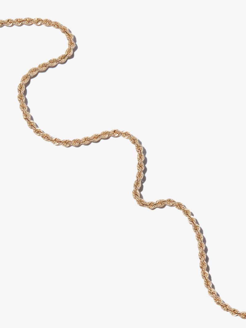 14k Yellow Gold Twist Chain Necklace