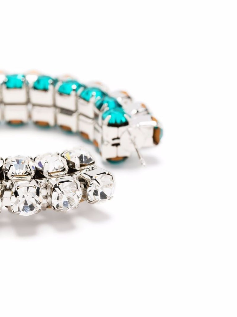 Crystal-embellished Hoop Earrings