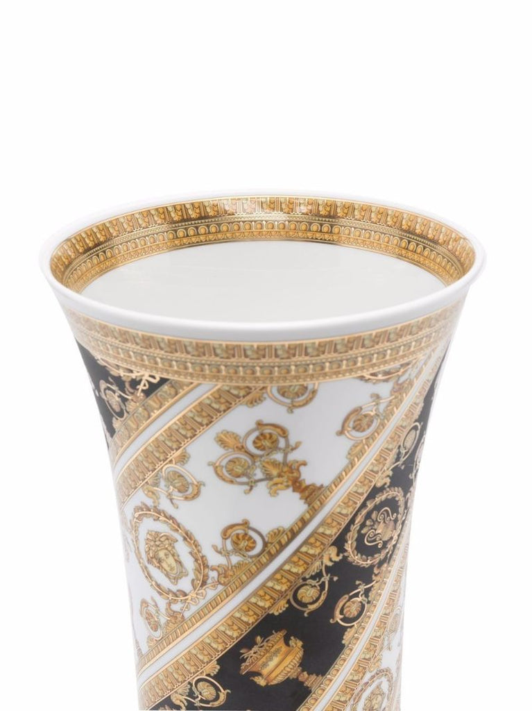 Gold Baroque Print Vase