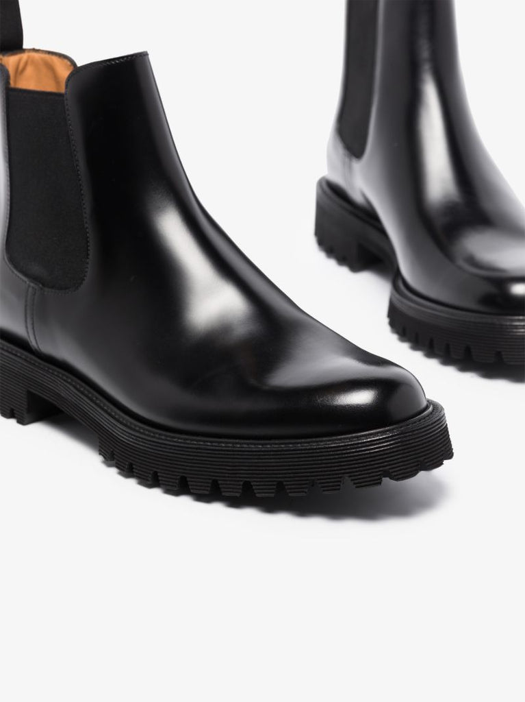 Black Nirah Leather Chelsea Boots