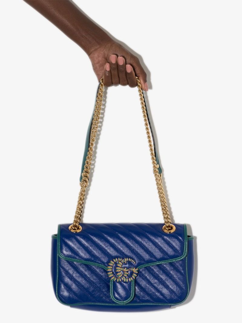 Gg Marmont Leather Shoulder Bag