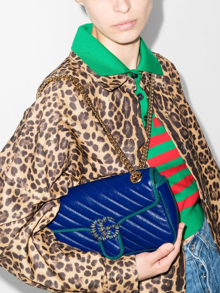Gg Marmont Leather Shoulder Bag
