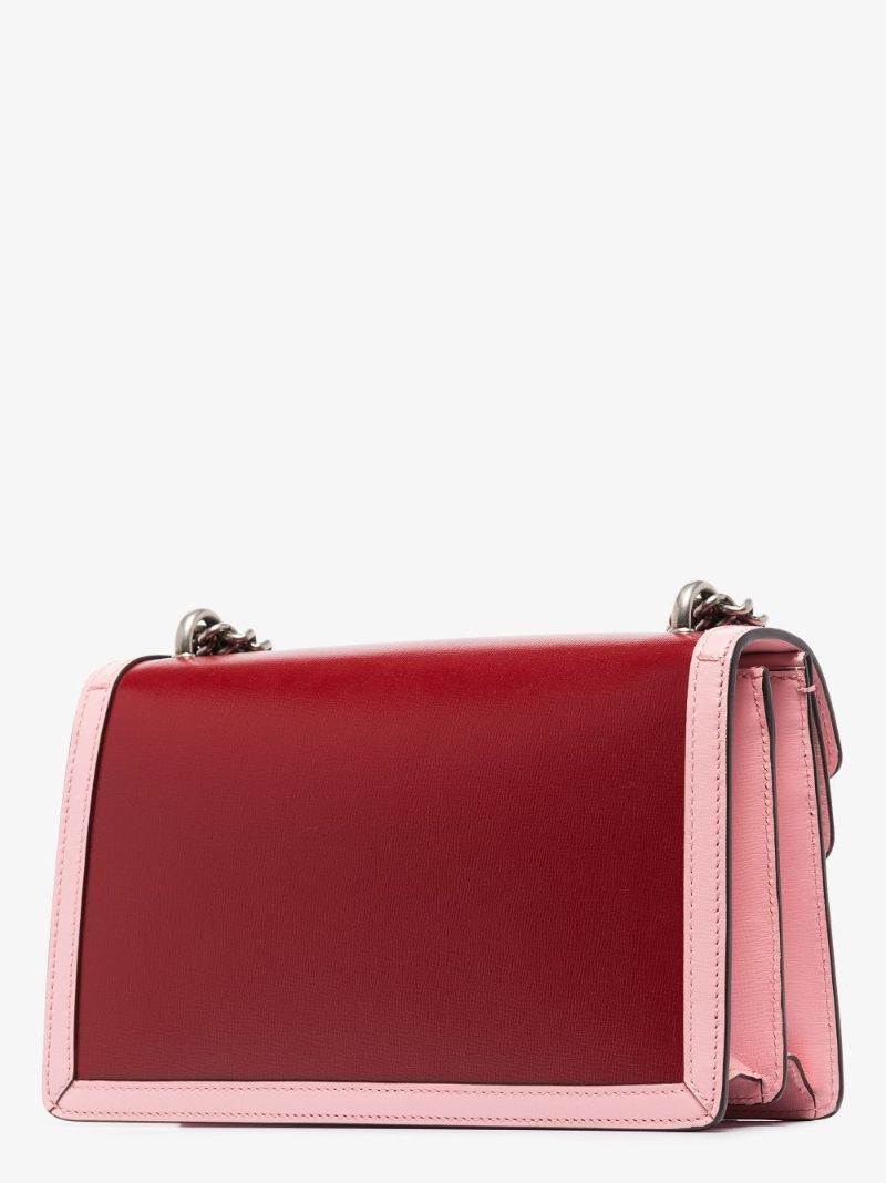 Red and Pink Dionysus Small Leather Shoulder Bag