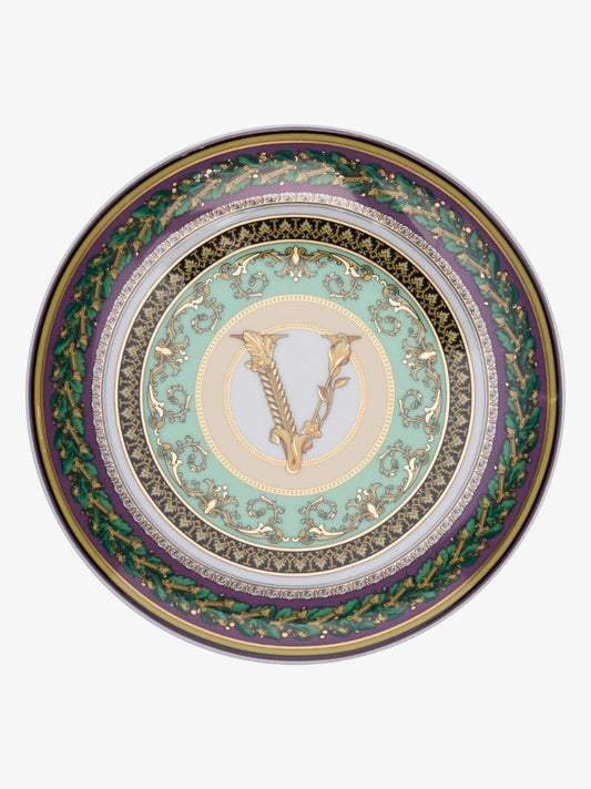 Green Baroque Mosaic Ceramic Plate