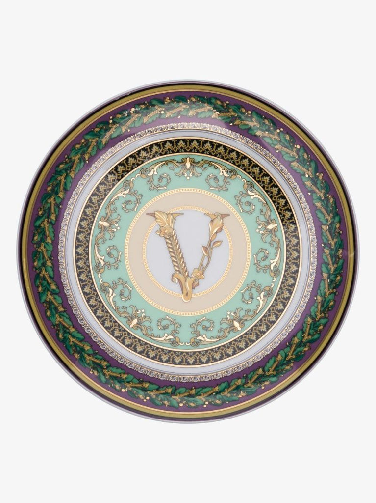 Green Baroque Mosaic Ceramic Plate