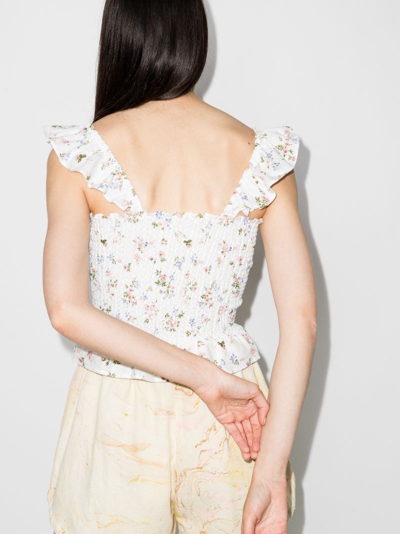 Junebug Smocked Linen Top