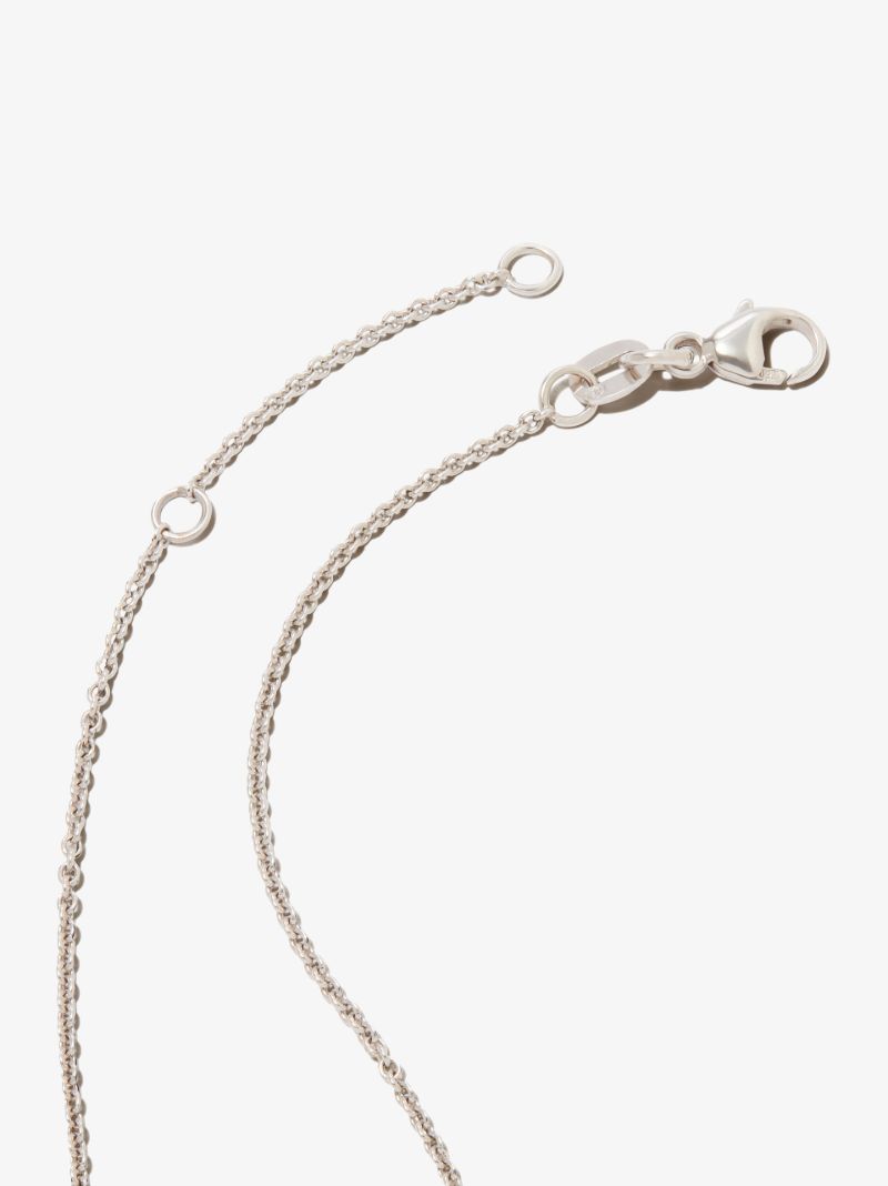 18k White Gold Boulder Opal Diamond Necklace