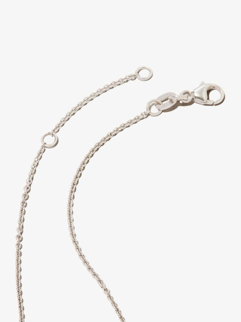 18k White Gold Boulder Opal Diamond Necklace