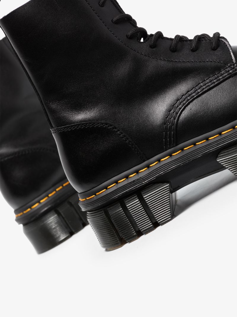 Black Audrick Platform Leather Boots