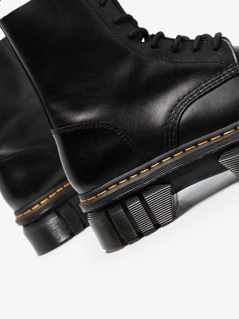 Black Audrick Platform Leather Boots