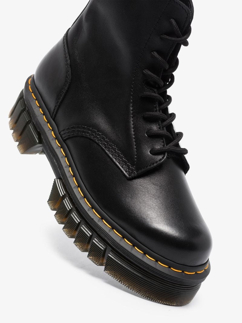 Black Audrick Platform Leather Boots