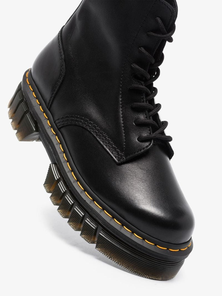 Black Audrick Platform Leather Boots
