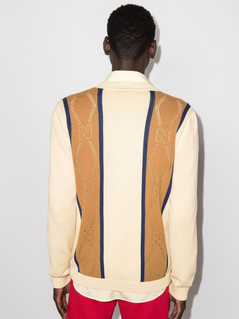 Gg Jacquard Knit Cardigan