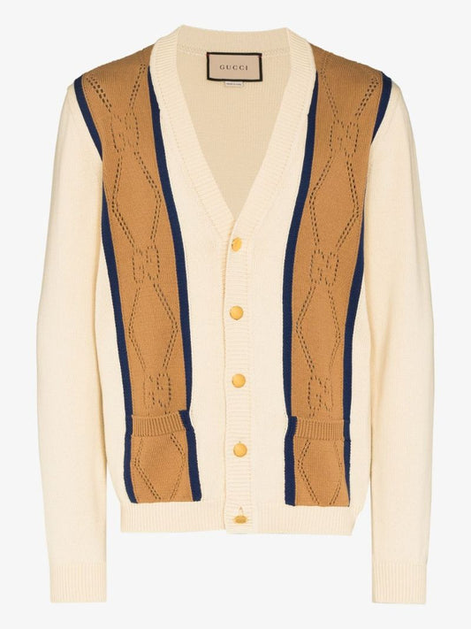 Gg Jacquard Knit Cardigan