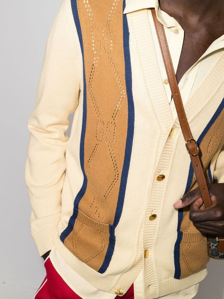 Gg Jacquard Knit Cardigan