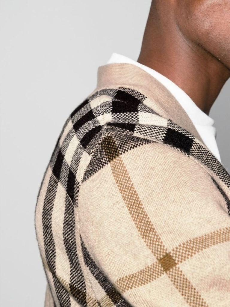 Wilmore Check Print Cardigan