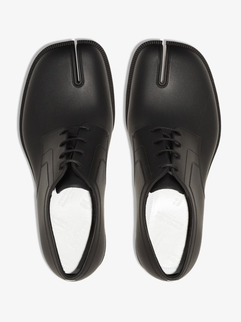 Black Tabi Rubber Brogues