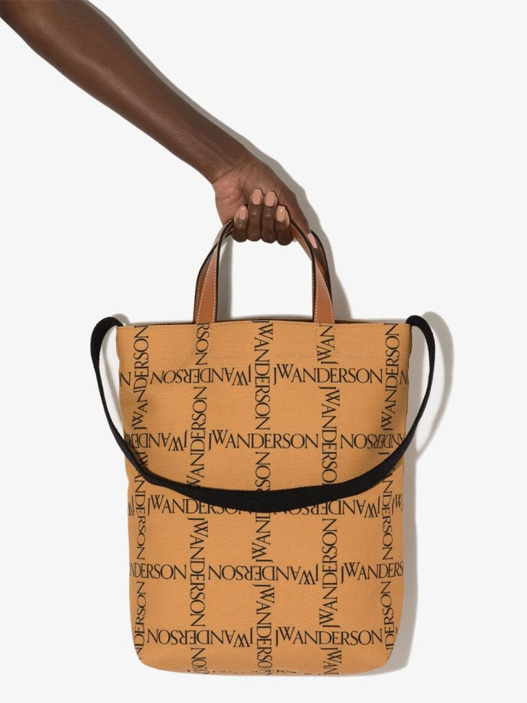 Neutral Logo Shopper Tote Bag