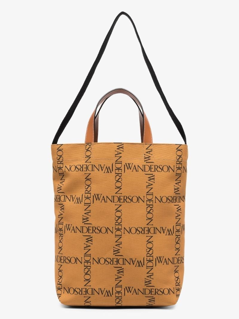 Neutral Logo Shopper Tote Bag