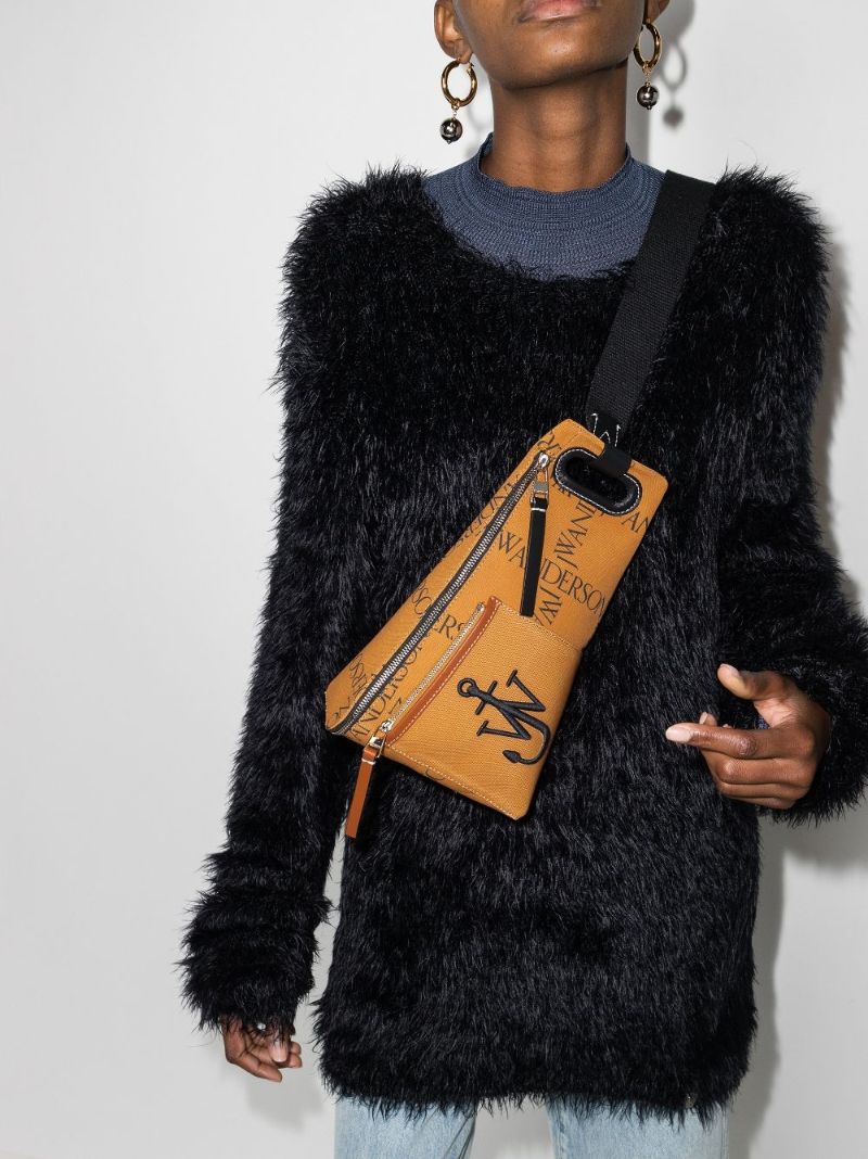Neutral Anchor Logo Cross Body Bag