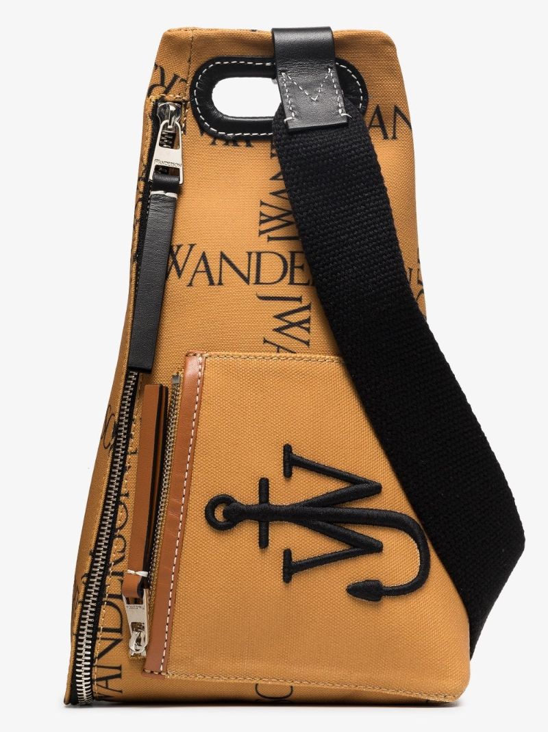 Neutral Anchor Logo Cross Body Bag