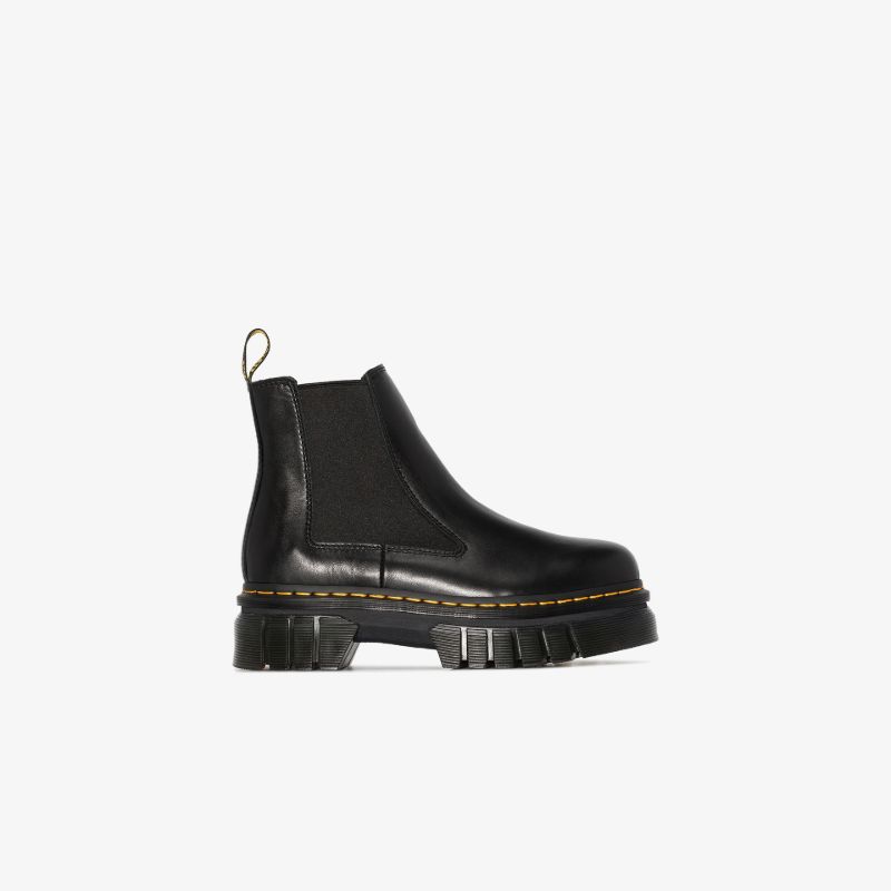 Black Audrick Platform Chelsea Boots