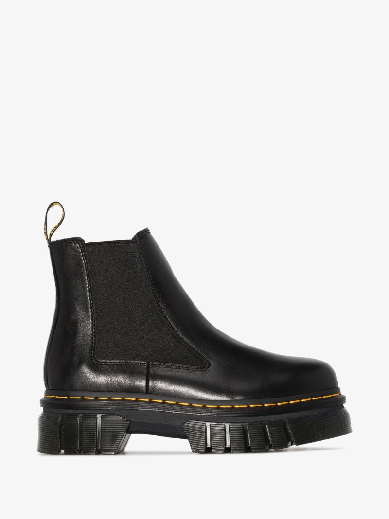 Black Audrick Platform Chelsea Boots