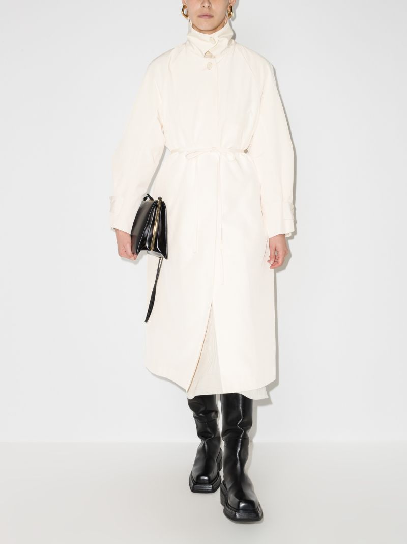 Ribbon Tie Trench Coat