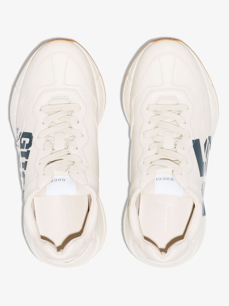White Rhyton 25 Low Top Sneakers