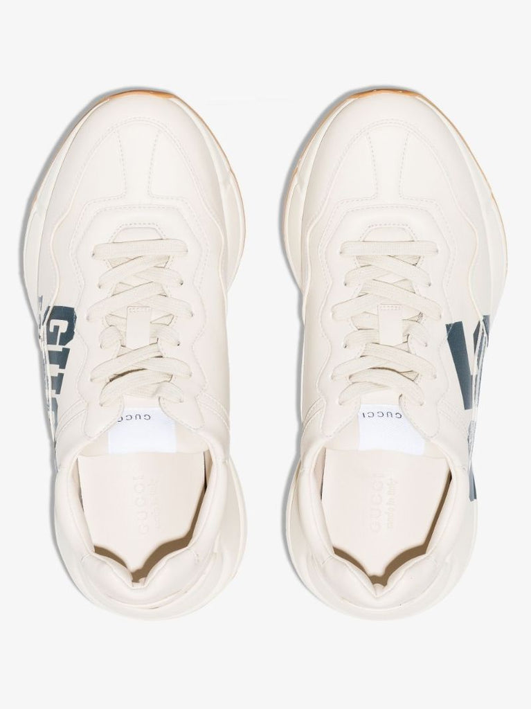White Rhyton 25 Low Top Sneakers