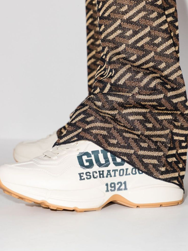 White Rhyton 25 Low Top Sneakers
