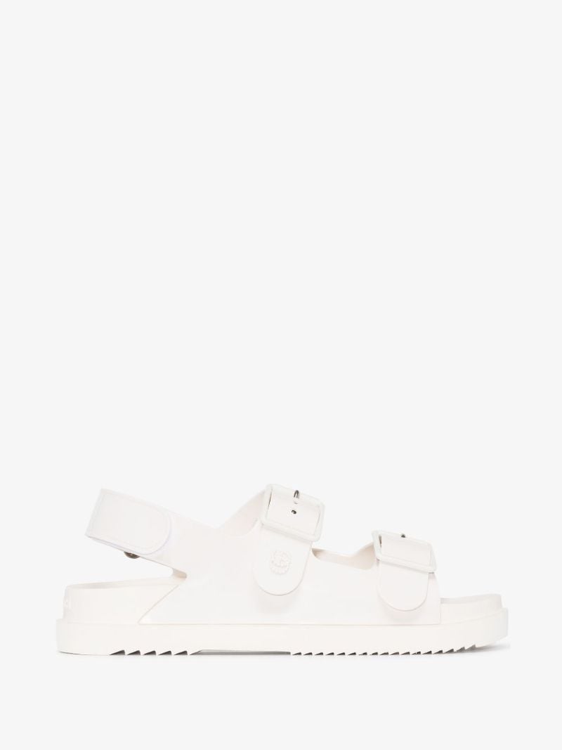 White Isla Rubber Sandals