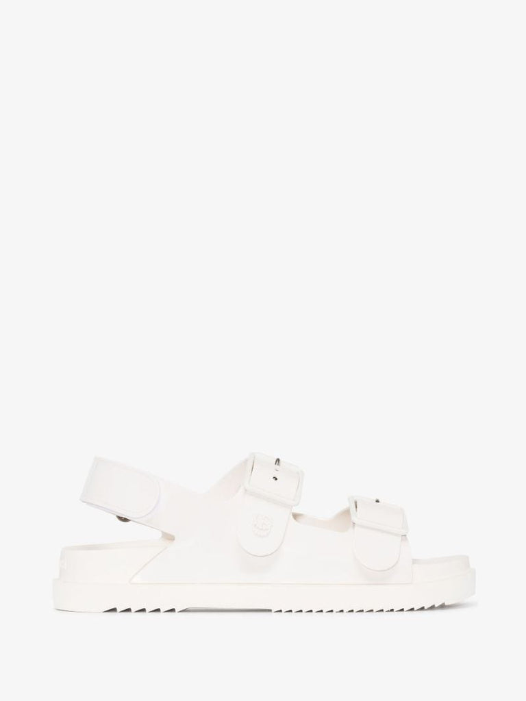 White Isla Rubber Sandals