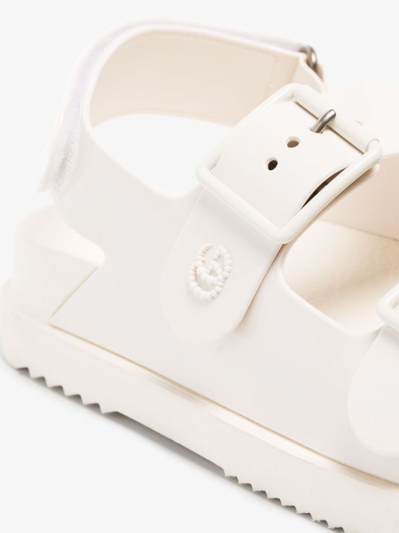 White Isla Rubber Sandals