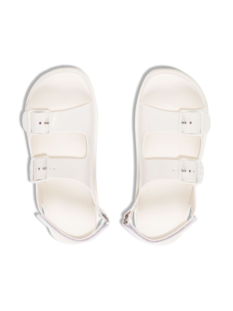 White Isla Rubber Sandals