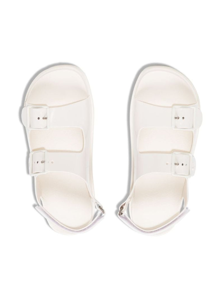 White Isla Rubber Sandals