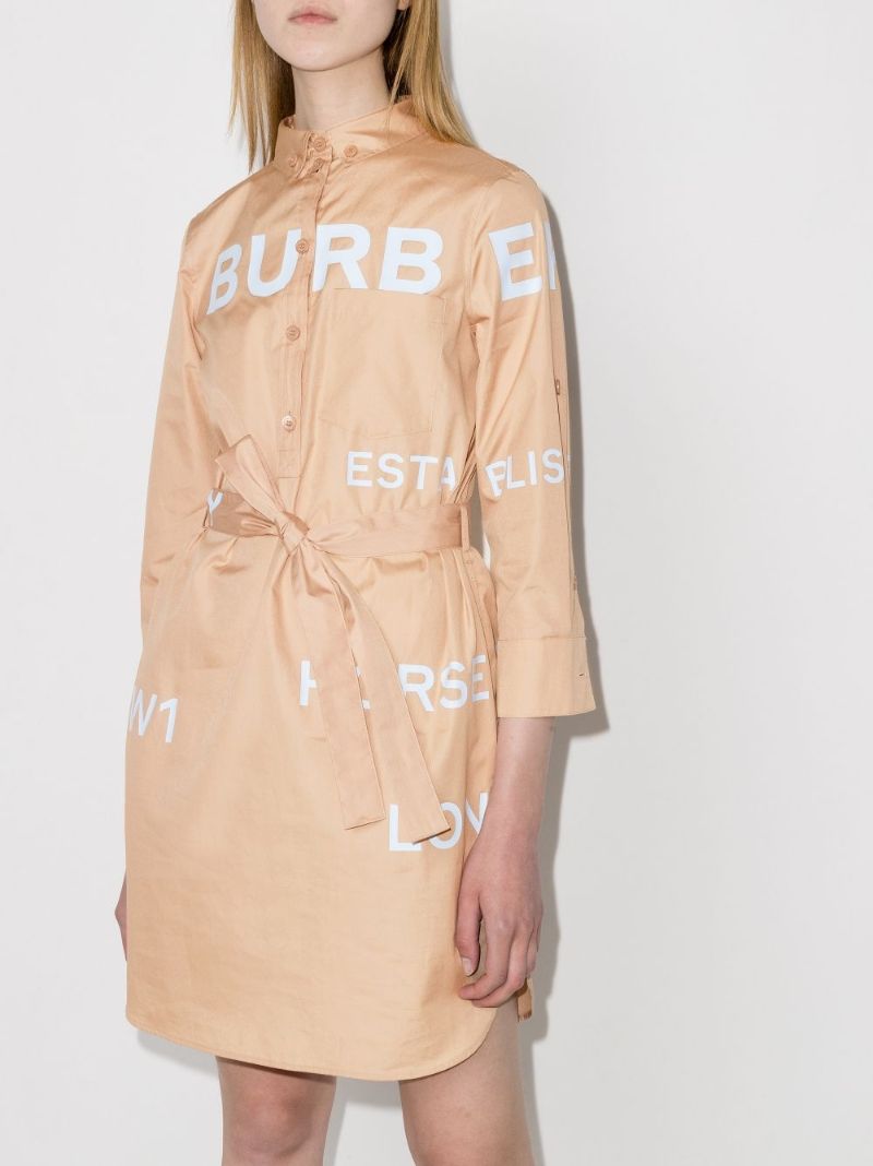 Kiley Logo Print Shirt Dress