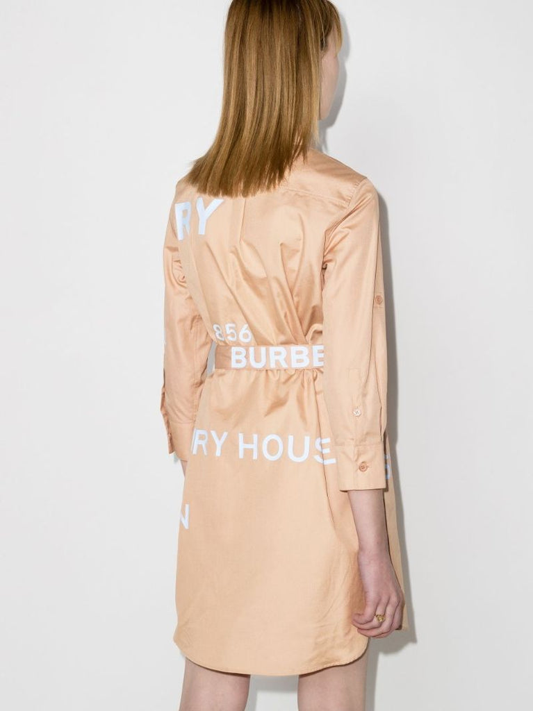 Kiley Logo Print Shirt Dress