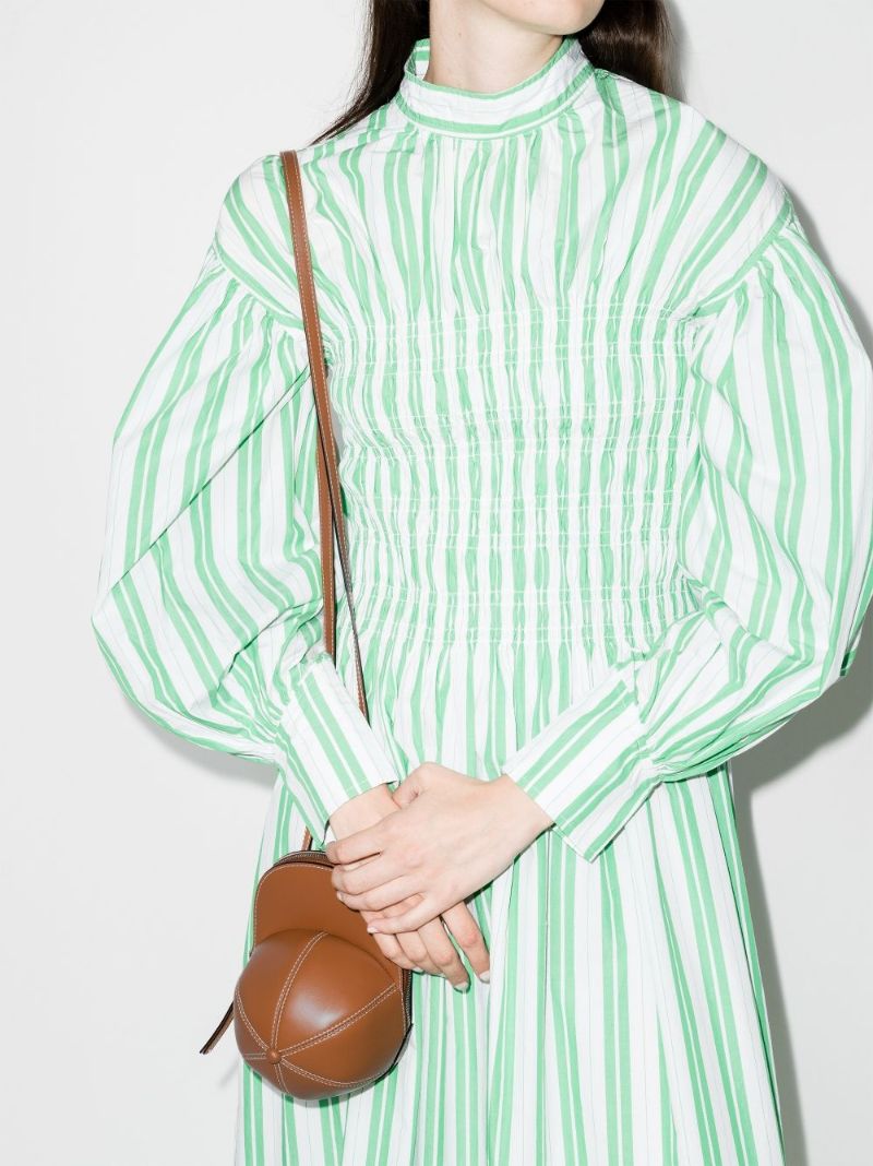 Brown Midi Cap Leather Mini Bag