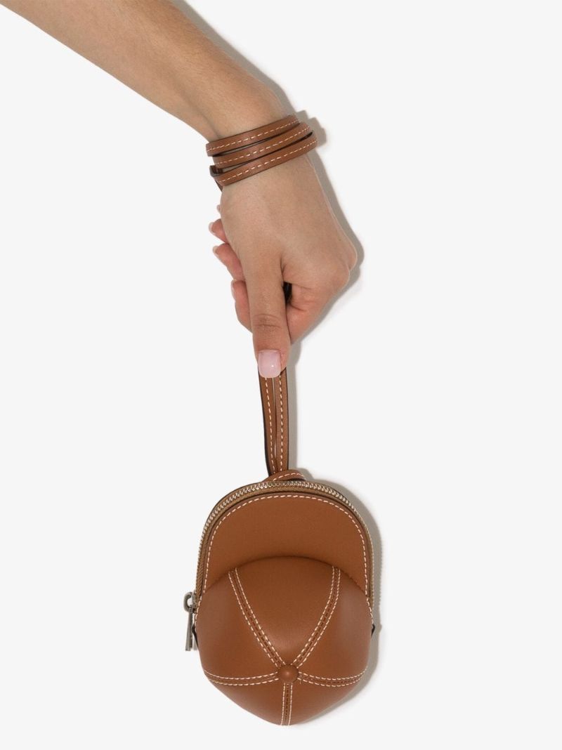 Brown Nano Cap Leather Mini Bag