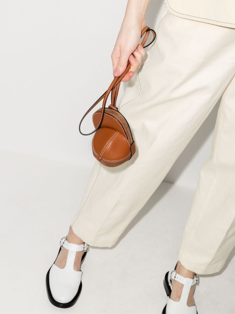 Brown Nano Cap Leather Mini Bag