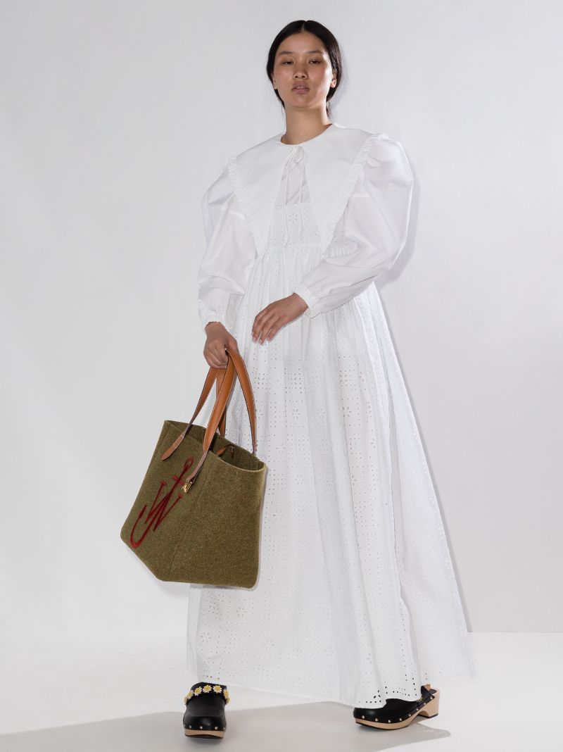 Green Belt Felt Tote Bag