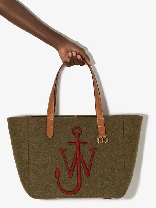 Green Belt Felt Tote Bag