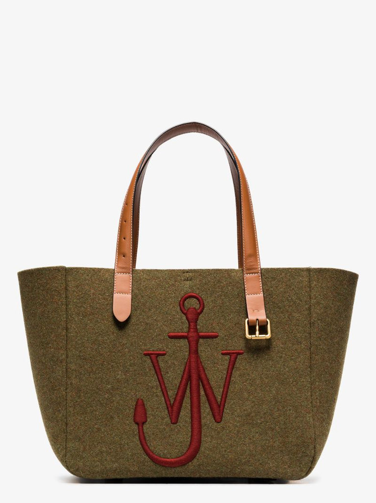Green Belt Felt Tote Bag