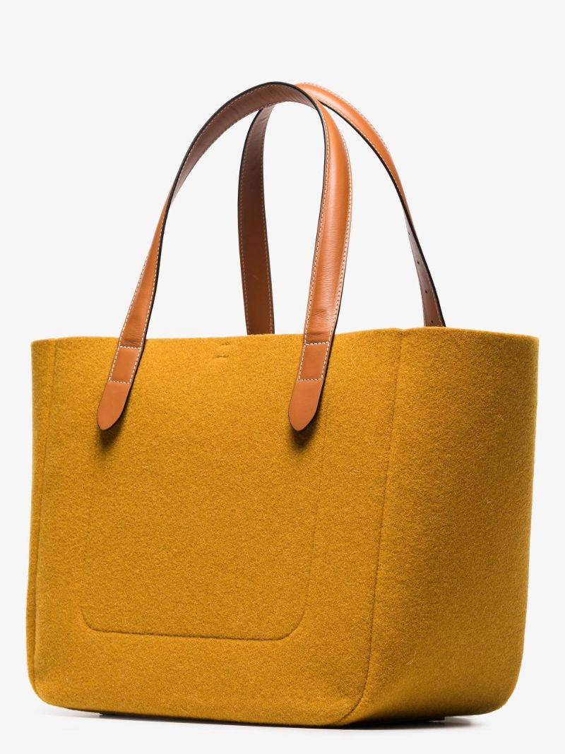 Yellow Belt Felt Tote Bag