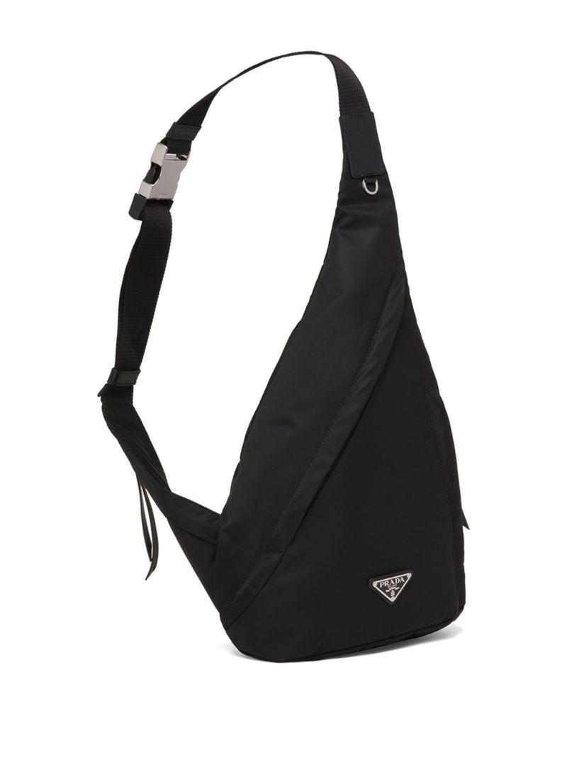 Black Re-nylon Leather Backpack