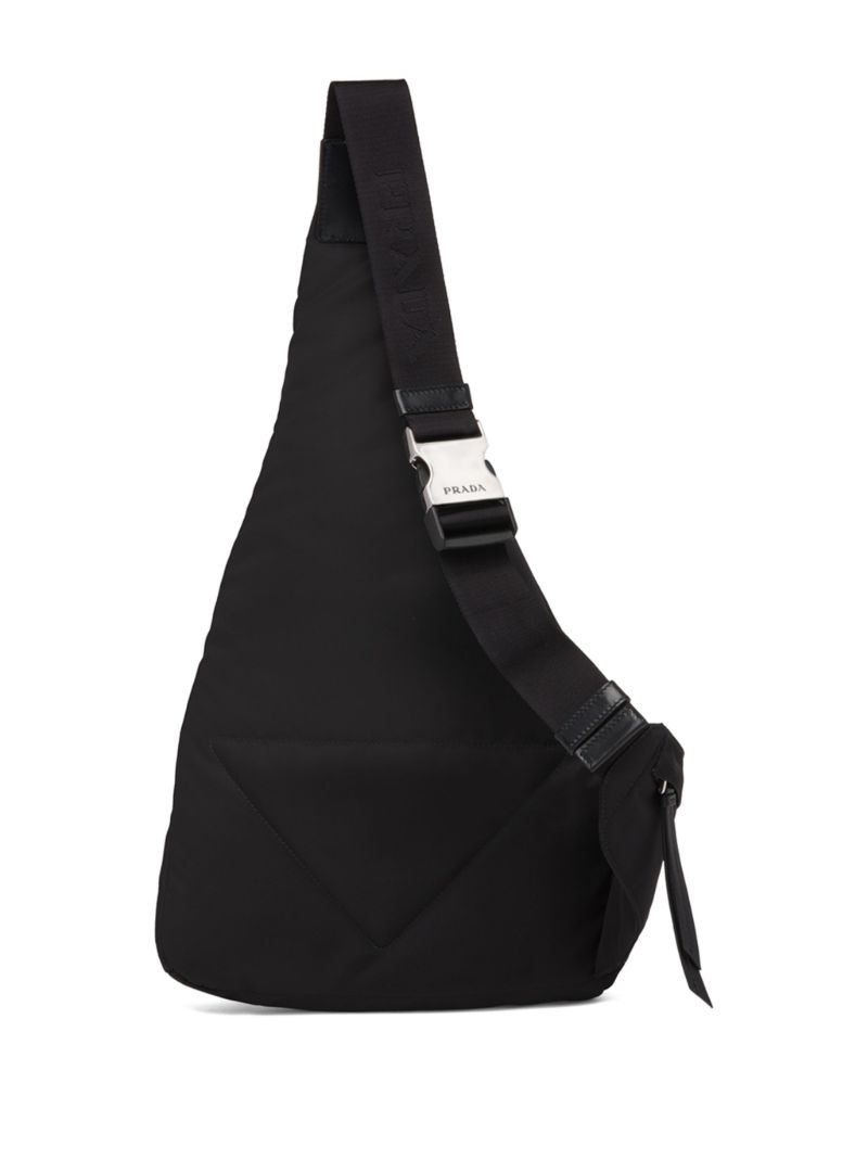 Black Re-nylon Leather Backpack
