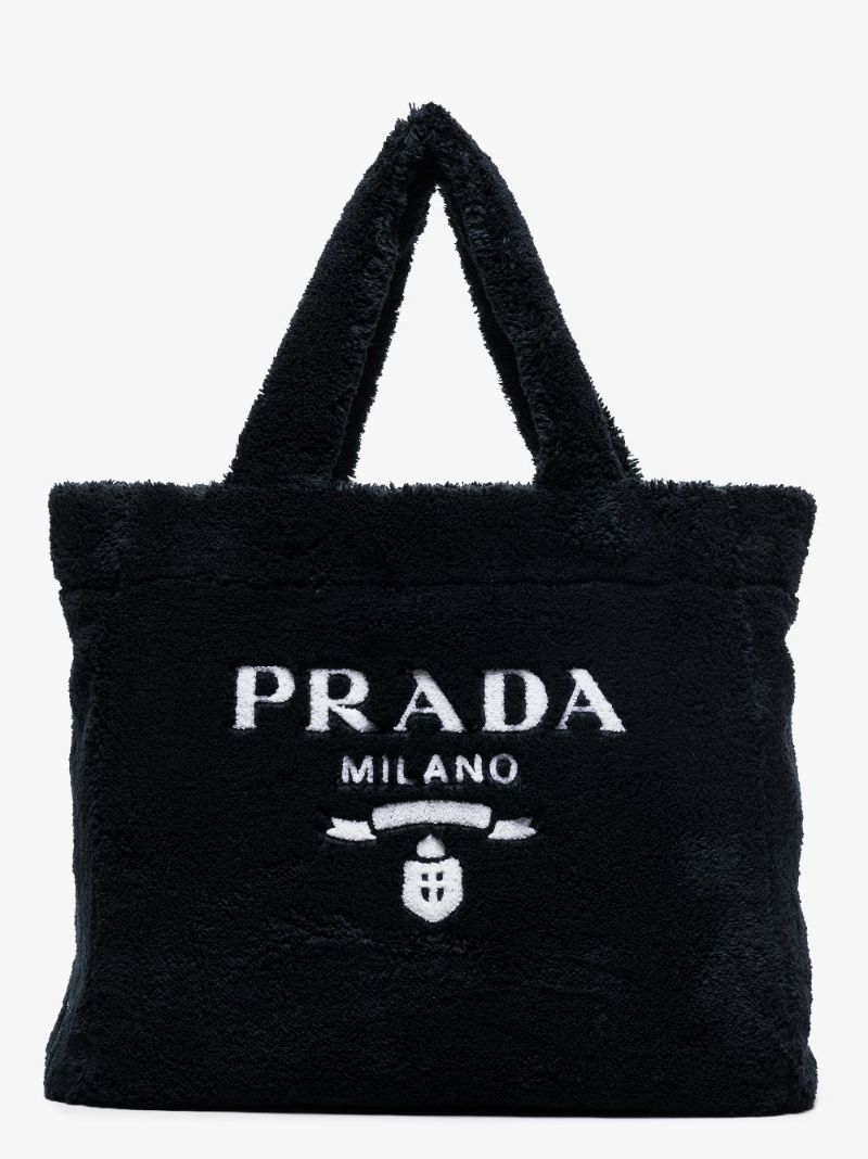 Logo-print Terry-cloth Tote Bag